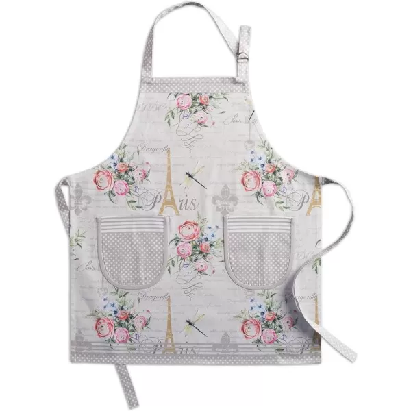 Maison d Hermine 100 Cotton Kitchen Apron with an Adjustable Neck with Long Ties for Women Men Chef18  Champ De Mars