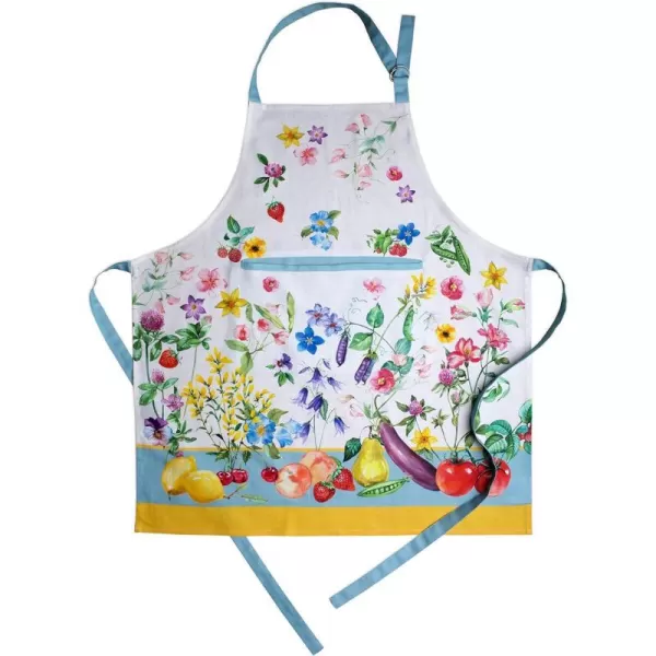 Maison d Hermine 100 Cotton Kitchen Apron with an Adjustable Neck with Long Ties for Women Men Chef20  Giverny