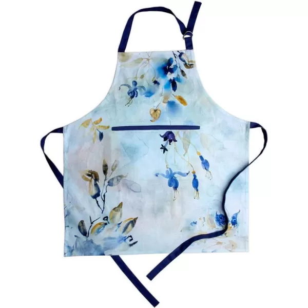 Maison d Hermine 100 Cotton Kitchen Apron with an Adjustable Neck with Long Ties for Women Men Chef24  Lazy Summer Days