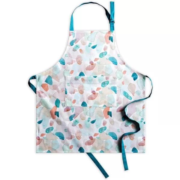 Maison d Hermine 100 Cotton Kitchen Apron with an Adjustable Neck with Long Ties for Women Men Chef33  Summer Picnic