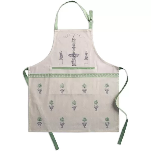 Maison d Hermine 100 Cotton Kitchen Apron with an Adjustable Neck with Long Ties for Women Men Chef35  Jardin Du Roy