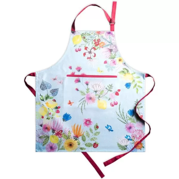 Maison d Hermine 100 Cotton Kitchen Apron with an Adjustable Neck with Long Ties for Women Men Chef37  Jardin Dete  Mint