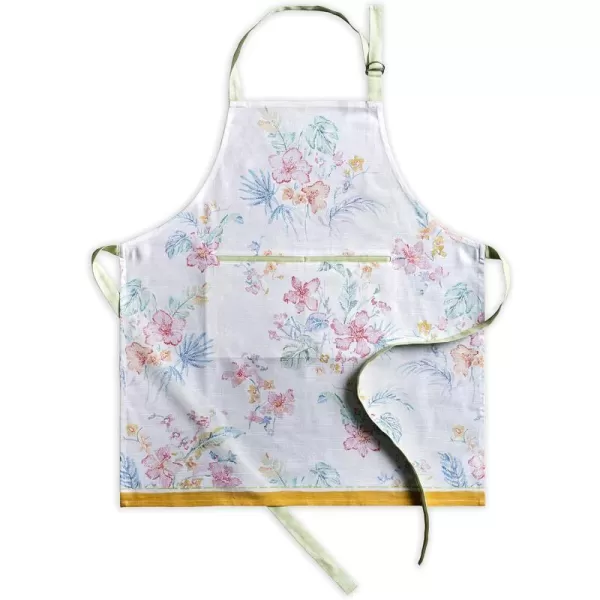 Maison d Hermine 100 Cotton Kitchen Apron with an Adjustable Neck with Long Ties for Women Men Chef43  Paradise Island