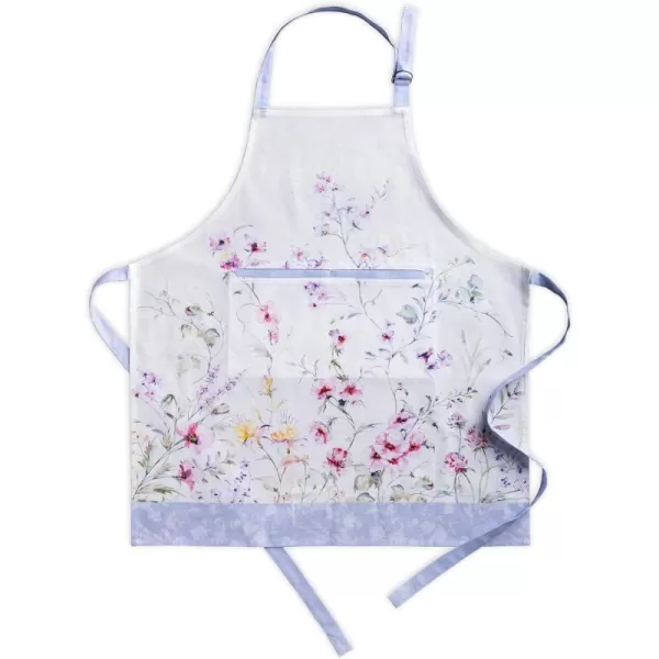 Maison d Hermine 100 Cotton Kitchen Apron with an Adjustable Neck with Long Ties for Women Men Chef48  Summer Floral