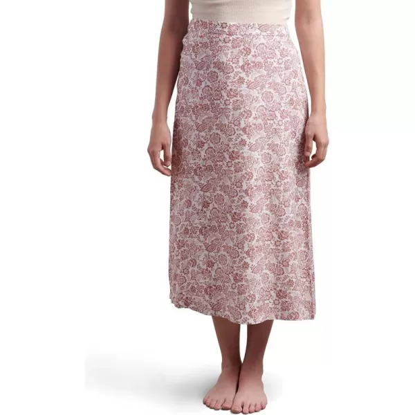 Maison d Hermine 100 Viscose Skirt Loungewear Midi High Waisted for WomenPorcelaine