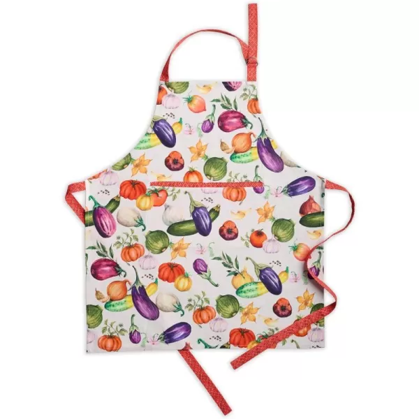 Maison d Hermine Apron 100 Cotton 1 Piece Adjustable Neck Strap Apron with Center Pocket for Home Kitchen  SpringSummer30  Ratatouille