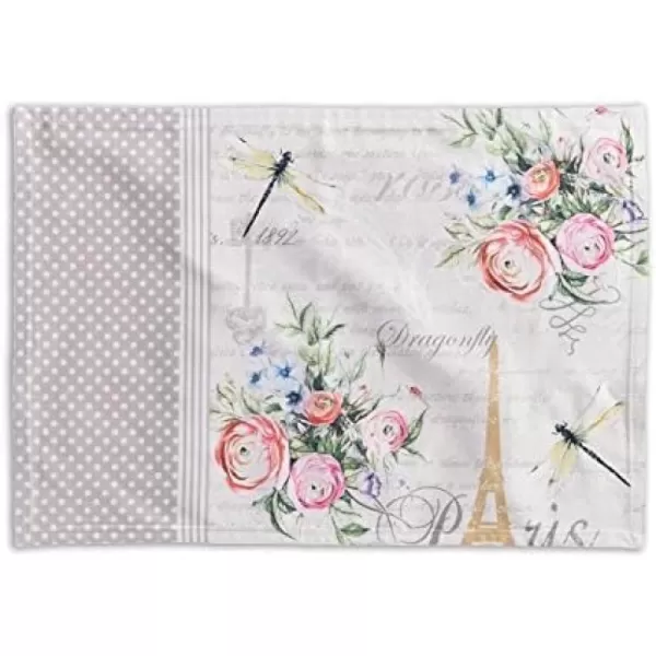 Maison d Hermine Cloth Placemats 100 Cotton Set of 4 Decorative Washable Table Placemat Dining Holidays Buffet Parties amp Wedding Use Summer Picnic  SpringSummer22  Champ De Mars Set of 2