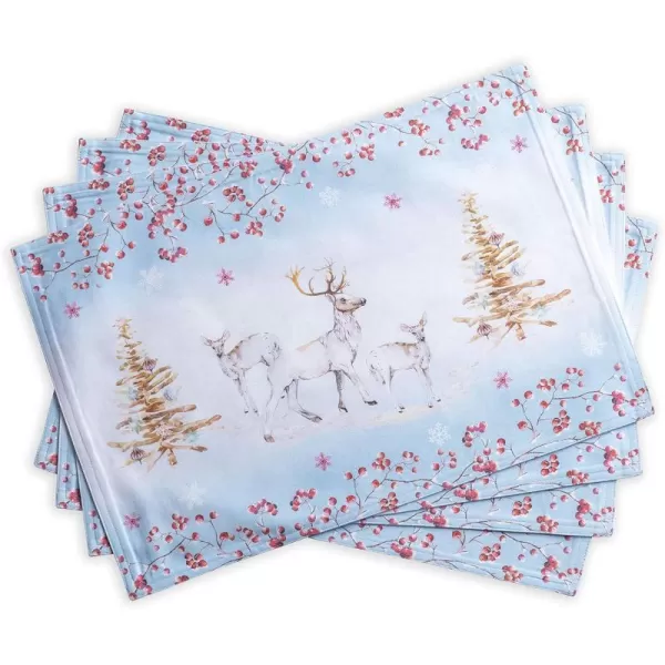 Maison d Hermine Dish Cloth 100 Cotton Set of 3 Quick Drying Dish Towels for Gifts Dining Kitchen Parties amp Tea Versailles  ThanksgivingChristmas13x19 Placemats Set of 4 37  Fairytale Forest