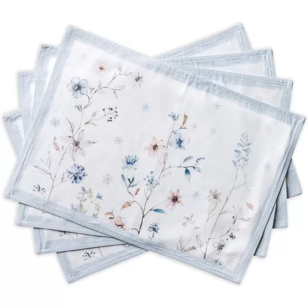 Maison d Hermine Dish Cloth 100 Cotton Set of 3 Quick Drying Dish Towels for Gifts Dining Kitchen Parties amp Tea Versailles  ThanksgivingChristmas13x19 Placemats Set of 4 17  Ice Florals