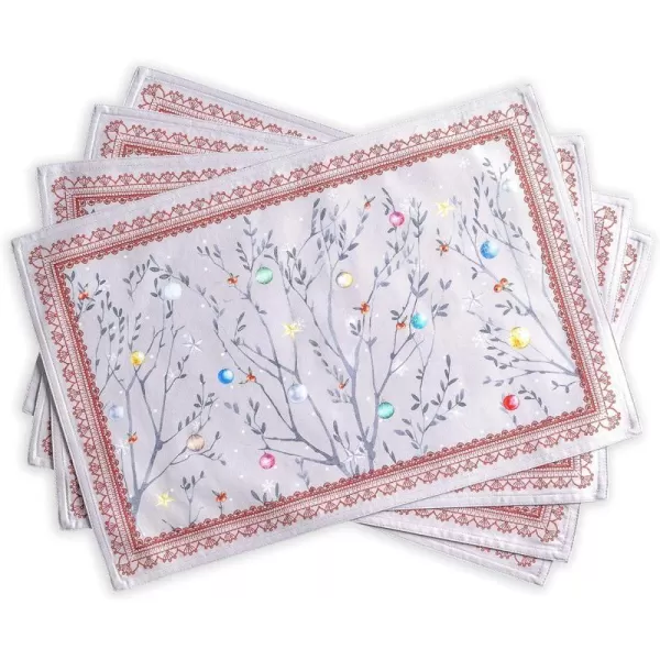 Maison d Hermine Dish Cloth 100 Cotton Set of 3 Quick Drying Dish Towels for Gifts Dining Kitchen Parties amp Tea Versailles  ThanksgivingChristmas13x19 Placemats Set of 4 11  Fairy Christmas