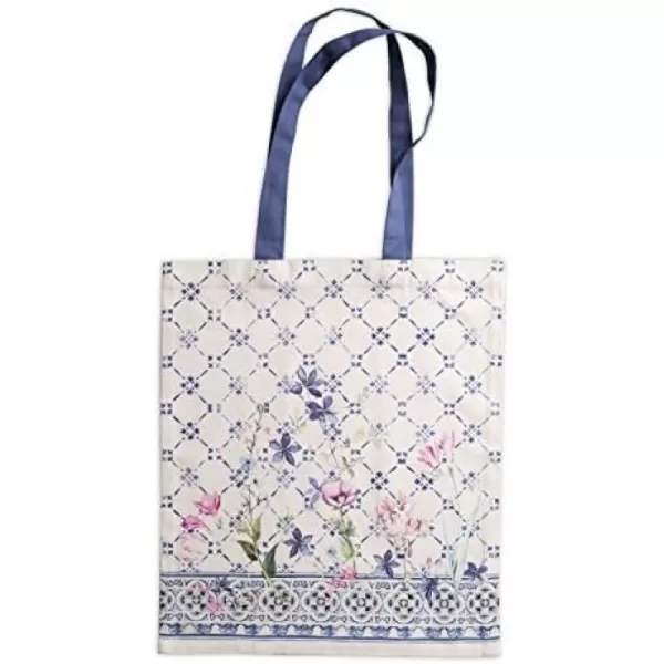 Maison d Hermine Grocery Bag 100 Cotton Reusable Tote Bag for Work Beach Travel Shopping Lunch Perfect for Gifts Men Women Faience03  Faience