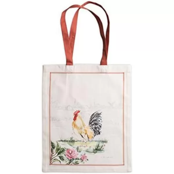 Maison d Hermine Grocery Bag 100 Cotton Reusable Tote Bag for Work Beach Travel Shopping Lunch Perfect for Gifts Men Women Faience06  Campagne  Bassecour