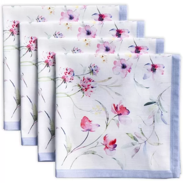 Maison d Hermine Napkin 100 Cotton 20 Inch x 20 Inch Dinner Napkins Decorative Washable Cloth Napkin Set of 4 for Gifts Dining Buffet Parties amp Camping Citrus  SpringSummerSummer Floral