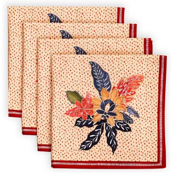 Maison d Hermine Napkin 100 Cotton 20 Inch x 20 Inch Set of 4 Dinner Napkins Decorative Washable Cloth Napkin for Gifts Dining Buffet Party Christmas TraditionThanksgivingChristmas47  Kalahari