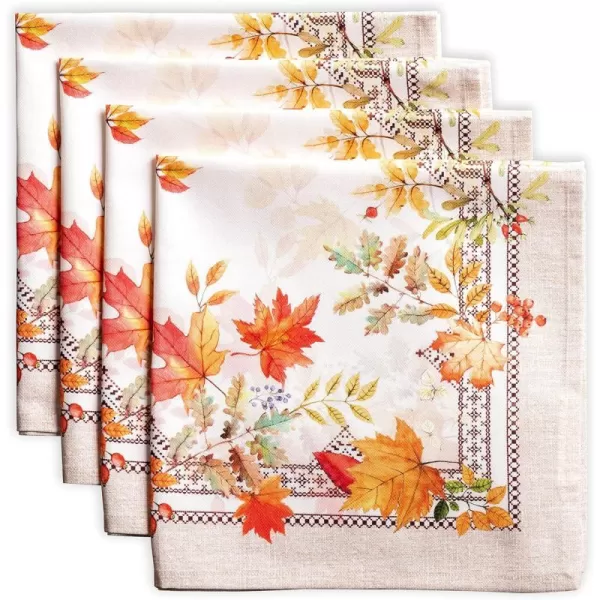 Maison d Hermine Napkin 100 Cotton 20 Inch x 20 Inch Set of 4 Dinner Napkins Decorative Washable Cloth Napkin for Gifts Dining Buffet Party Christmas TraditionThanksgivingChristmas08  Amarante