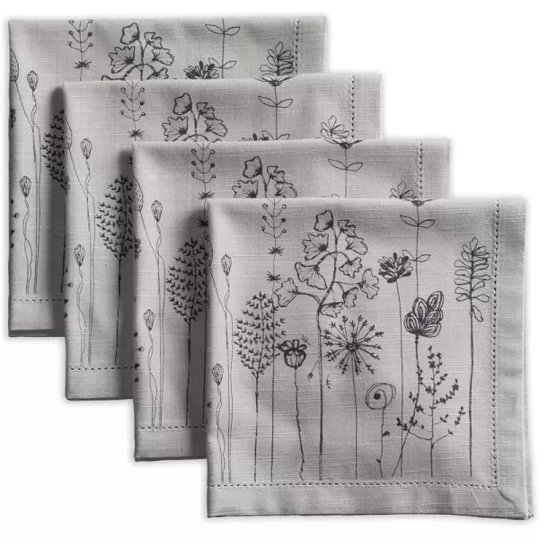 Maison d Hermine Napkins 20x20 100 Cotton Decorative Washable Table Cloth Napkin for Gifts Kitchen Party Wedding Restaurant amp Camping Indian Floral  SpringSummer Set of 424  Flore 20x20