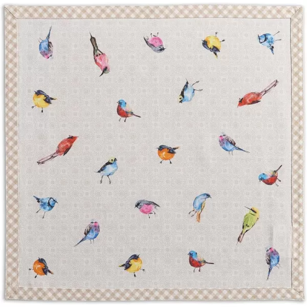 Maison d Hermine Napkins 20x20 100 Cotton Decorative Washable Table Cloth Napkin for Gifts Kitchen Party Wedding Restaurant amp Camping Indian Floral  SpringSummer Set of 409  Birdies on Wire 20x20