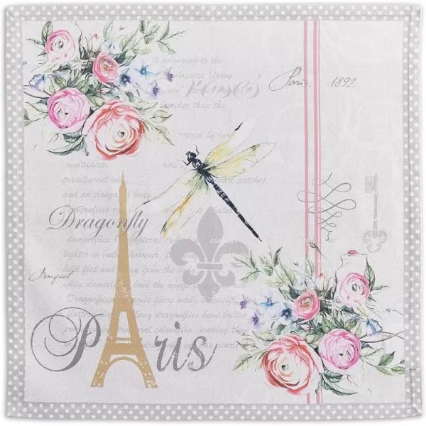 Maison d Hermine Napkins 20x20 100 Cotton Decorative Washable Table Cloth Napkin for Gifts Kitchen Party Wedding Restaurant amp Camping Indian Floral  SpringSummer Set of 433  Champ De Mars 20x20