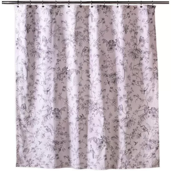 Maison d Hermine Shower Curtain 100 Cotton One Panel 70x72 Darkening Bath Shower Curtains Easy Hanging with 12 Button Holes for Bathrooms TropiquesJouy Paradise