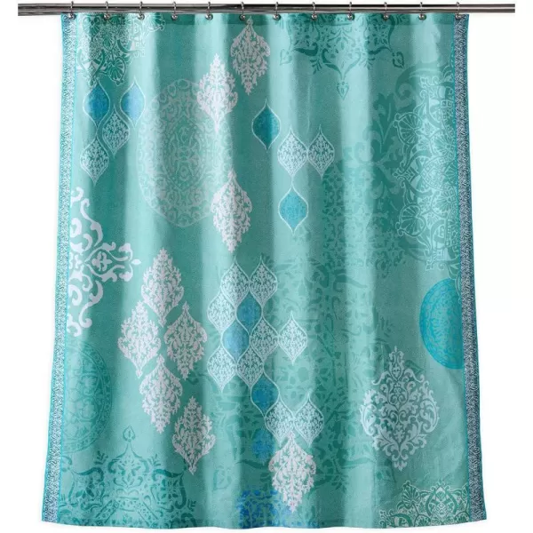 Maison d Hermine Shower Curtain 100 Cotton One Panel 70x72 Darkening Bath Shower Curtains Easy Hanging with 12 Button Holes for Bathrooms TropiquesVersaille