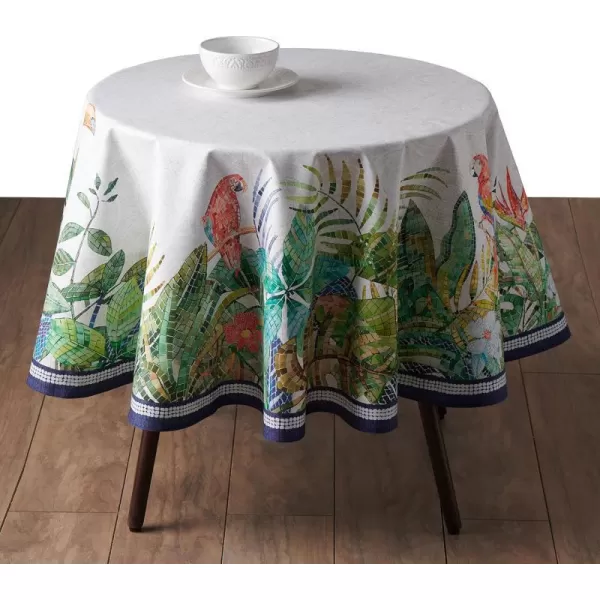 Maison d Hermine Table Cover 100 Combed Cotton Premium Decorative Tablecloth 70x108 Rectangle Tablecloths Washable for Dining Home Wedding Banquet Buffet  Pastries70 Diameter Table Cloth Mosaic