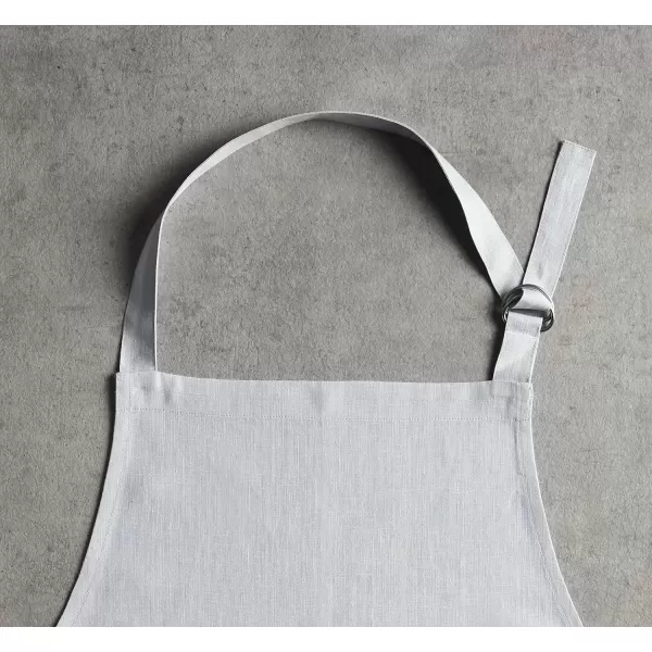 Maison d Hermine 100 Linen Kitchen Apron with an Adjustable Neck with Long Ties for Women Men ChefAvignon  Micro Chip
