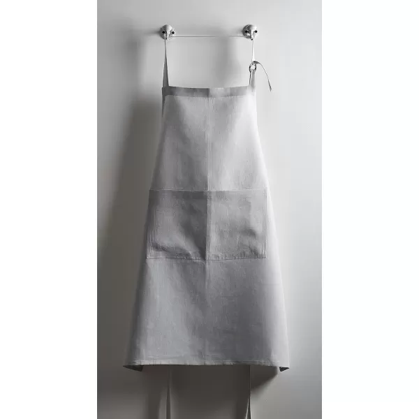 Maison d Hermine 100 Linen Kitchen Apron with an Adjustable Neck with Long Ties for Women Men ChefAvignon  Micro Chip