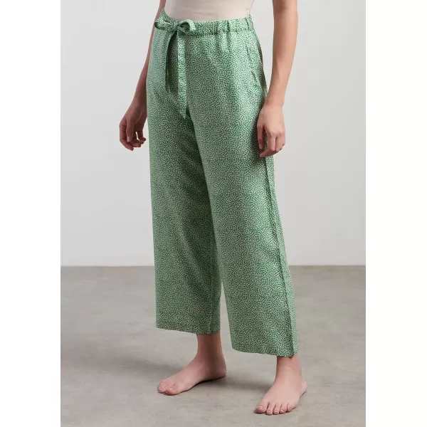 Maison d Hermine 100 Viscose Pants Skirts Shorts High Waist Loungewear for WomenPants Fleur  Green