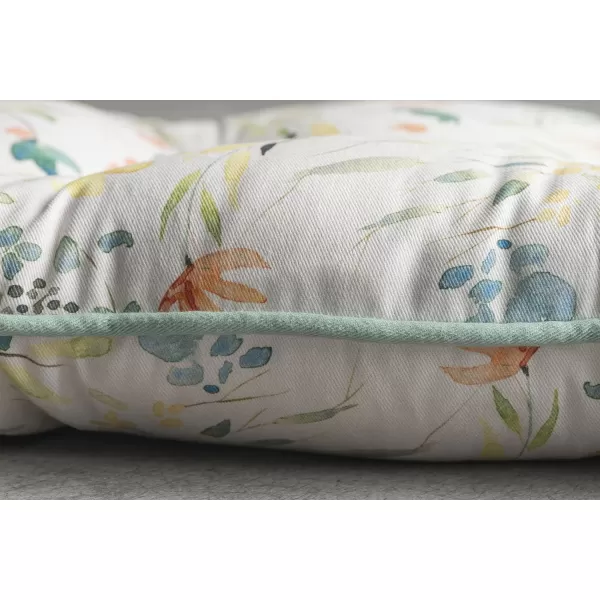 Maison d Hermine Chairpads 100 Cotton Set of 2 Decorative Chair Pads with Ties Polyester Filling CushionPillow for Office Kitchen amp Living Room Birdies On Wire  SpringSummer 16 Inch x 16 InchColmar