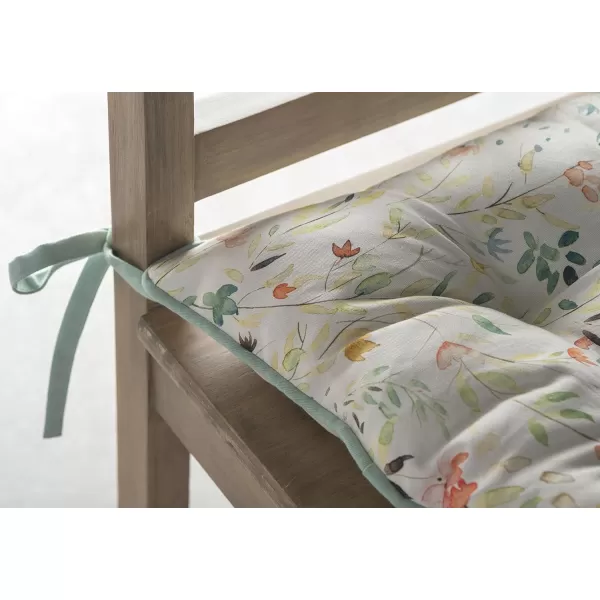 Maison d Hermine Chairpads 100 Cotton Set of 2 Decorative Chair Pads with Ties Polyester Filling CushionPillow for Office Kitchen amp Living Room Birdies On Wire  SpringSummer 16 Inch x 16 InchColmar