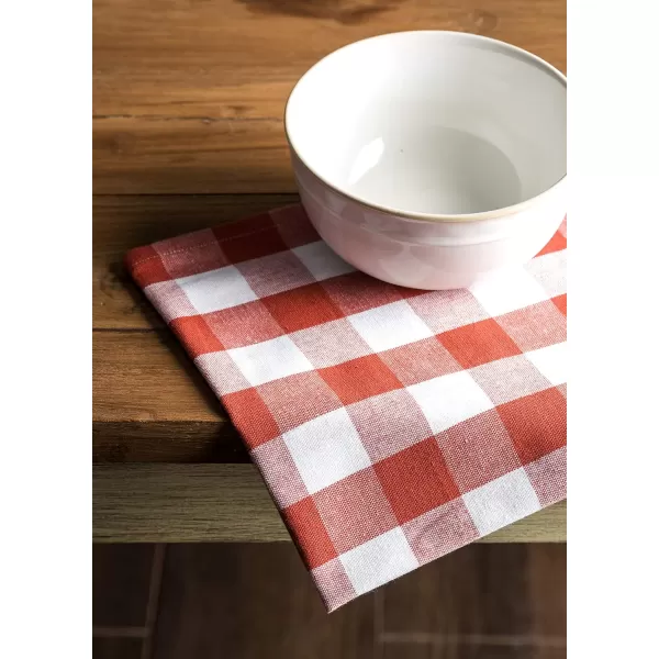 Maison d Hermine Napkin 100 Cotton 18 Inch x 18 Inch Dinner Napkins Decorative Washable Cloth Napkin Set of 6 for Dining Buffet Parties amp Camping Zealand  RhododendronRosmalen  Burnt Ochre