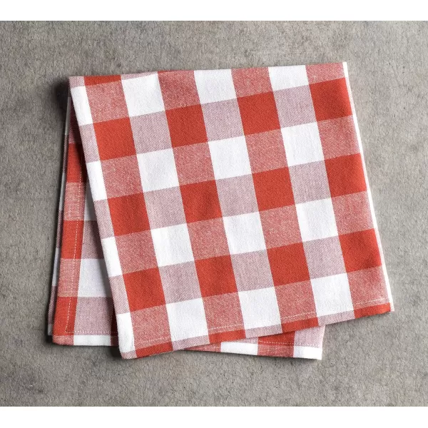 Maison d Hermine Napkin 100 Cotton 18 Inch x 18 Inch Dinner Napkins Decorative Washable Cloth Napkin Set of 6 for Dining Buffet Parties amp Camping Zealand  RhododendronRosmalen  Burnt Ochre