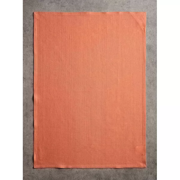 Maison d Hermine Placemats 100 Linen Decorative Cloth Place Mat Washable Dinner Placemat for Holiday Dinner Wedding Baby Shower amp Dining Avignon  Jet Stream Set of 420x2750 Kitchen Towels Avignon  Brandied Melon