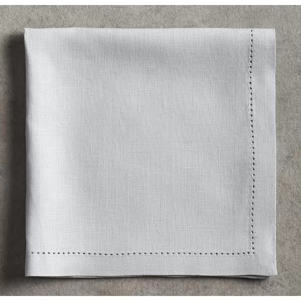 Maison d Hermine Placemats 100 Linen Decorative Cloth Place Mat Washable Dinner Placemat for Holiday Dinner Wedding Baby Shower amp Dining Avignon  Jet Stream Set of 420x20 Napkins Avignon  Micro Chip