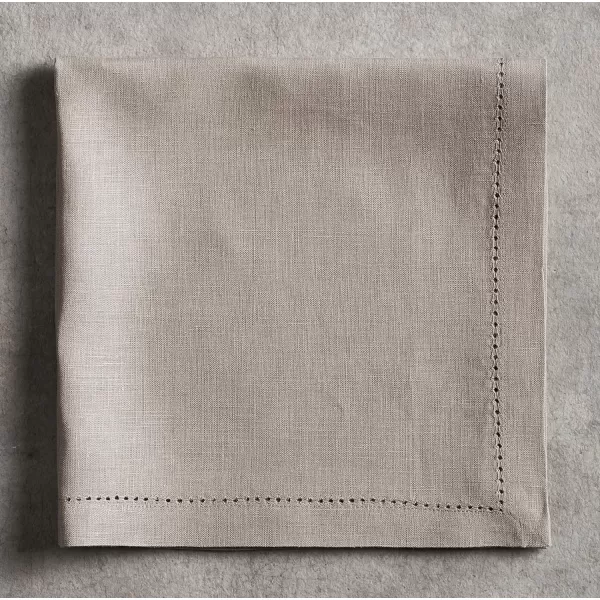 Maison d Hermine Placemats 100 Linen Decorative Cloth Place Mat Washable Dinner Placemat for Holiday Dinner Wedding Baby Shower amp Dining Avignon  Jet Stream Set of 420x20 Napkins Avignon  Satellite