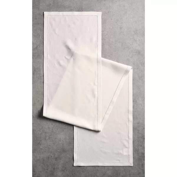 Maison d Hermine Placemats 100 Linen Decorative Cloth Place Mat Washable Dinner Placemat for Holiday Dinner Wedding Baby Shower amp Dining Avignon  Jet Stream Set of 414x36 Table Runner Avignon  Jet Stream