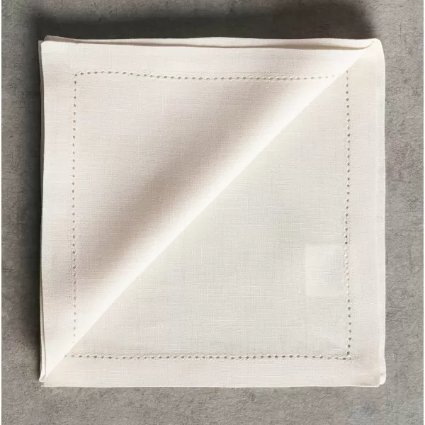 Maison d Hermine Placemats 100 Linen Decorative Cloth Place Mat Washable Dinner Placemat for Holiday Dinner Wedding Baby Shower amp Dining Avignon  Jet Stream Set of 420x20 Napkins Avignon  Jet Stream