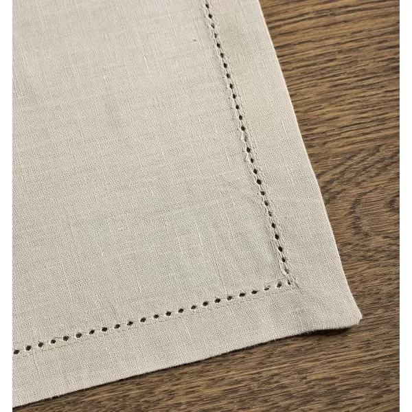Maison d Hermine Placemats 100 Linen Decorative Cloth Place Mat Washable Dinner Placemat for Holiday Dinner Wedding Baby Shower amp Dining Avignon  Jet Stream Set of 413x19 Placemats Avignon  Ancient Scroll