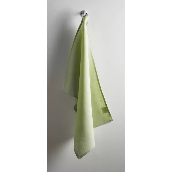 Maison d Hermine Placemats 100 Linen Decorative Cloth Place Mat Washable Dinner Placemat for Holiday Dinner Wedding Baby Shower amp Dining Avignon  Jet Stream Set of 420x2750 Kitchen Towels Avignon  Tender Green