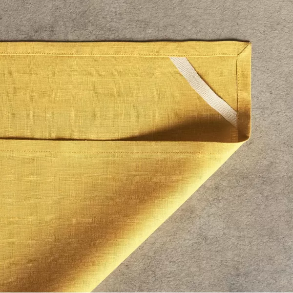 Maison d Hermine Placemats 100 Linen Decorative Cloth Place Mat Washable Dinner Placemat for Holiday Dinner Wedding Baby Shower amp Dining Avignon  Jet Stream Set of 420x2750 Kitchen Towels Avignon  Ochre