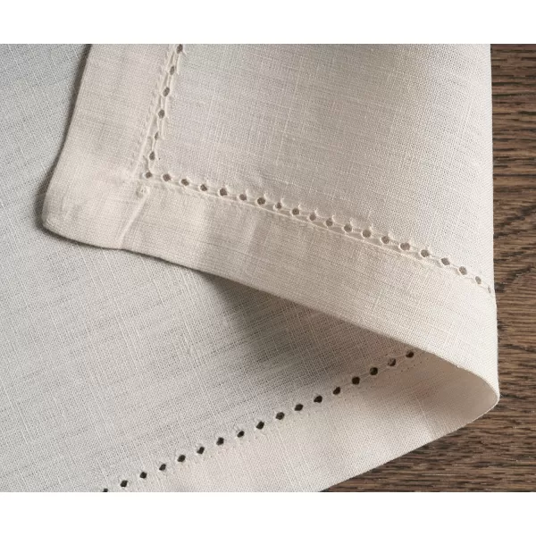 Maison d Hermine Placemats 100 Linen Decorative Cloth Place Mat Washable Dinner Placemat for Holiday Dinner Wedding Baby Shower amp Dining Avignon  Jet Stream Set of 413x19 Placemats Avignon  Jet Stream
