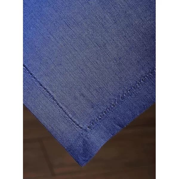 Maison d Hermine Placemats 100 Linen Decorative Cloth Place Mat Washable Dinner Placemat for Holiday Dinner Wedding Baby Shower amp Dining Avignon  Jet Stream Set of 420x20 Napkins Avignon  Twlight Blue