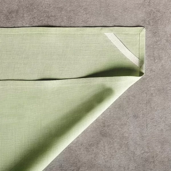 Maison d Hermine Placemats 100 Linen Decorative Cloth Place Mat Washable Dinner Placemat for Holiday Dinner Wedding Baby Shower amp Dining Avignon  Jet Stream Set of 420x2750 Kitchen Towels Avignon  Tender Green