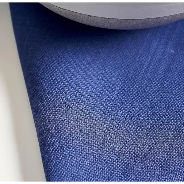 Maison d Hermine Placemats 100 Linen Decorative Cloth Place Mat Washable Dinner Placemat for Holiday Dinner Wedding Baby Shower amp Dining Avignon  Jet Stream Set of 420x20 Napkins Avignon  Twlight Blue
