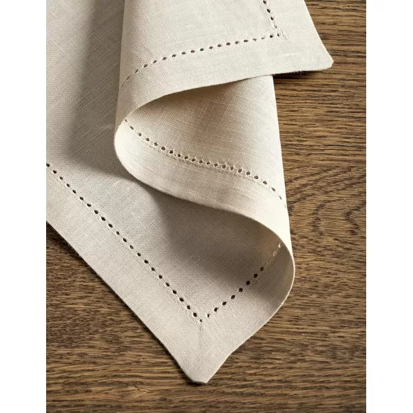 Maison d Hermine Placemats 100 Linen Decorative Cloth Place Mat Washable Dinner Placemat for Holiday Dinner Wedding Baby Shower amp Dining Avignon  Jet Stream Set of 413x19 Placemats Avignon  Ancient Scroll