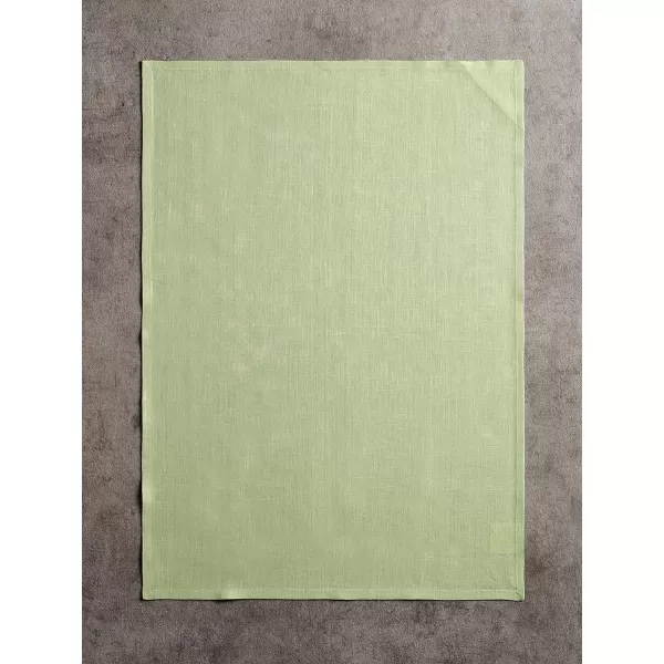 Maison d Hermine Placemats 100 Linen Decorative Cloth Place Mat Washable Dinner Placemat for Holiday Dinner Wedding Baby Shower amp Dining Avignon  Jet Stream Set of 420x2750 Kitchen Towels Avignon  Tender Green