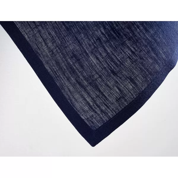 Maison d Hermine Placemats 100 Linen Decorative Cloth Place Mat Washable Dinner Placemat for Holiday Dinner Wedding Baby Shower amp Dining Avignon  Jet Stream Set of 420x2750 Kitchen Towels Avignon  Twlight Blue