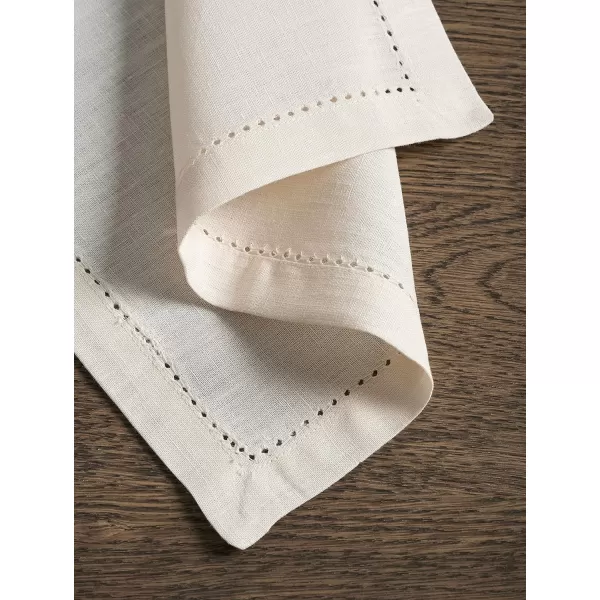 Maison d Hermine Placemats 100 Linen Decorative Cloth Place Mat Washable Dinner Placemat for Holiday Dinner Wedding Baby Shower amp Dining Avignon  Jet Stream Set of 413x19 Placemats Avignon  Jet Stream