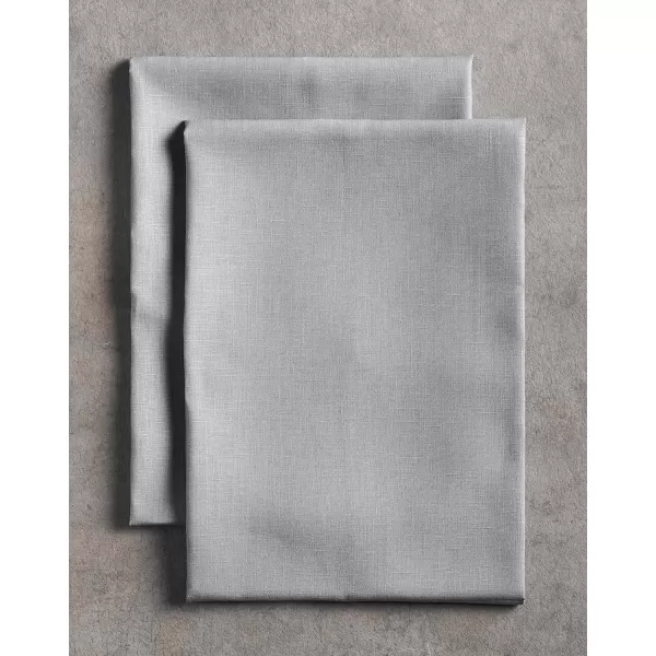 Maison d Hermine Placemats 100 Linen Decorative Cloth Place Mat Washable Dinner Placemat for Holiday Dinner Wedding Baby Shower amp Dining Avignon  Jet Stream Set of 420x2750 Kitchen Towels Avignon  Silver Sconce