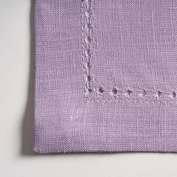 Maison d Hermine Placemats 100 Linen Decorative Cloth Place Mat Washable Dinner Placemat for Holiday Dinner Wedding Baby Shower amp Dining Avignon  Jet Stream Set of 413x19 Placemats Avignon  Sea Fog